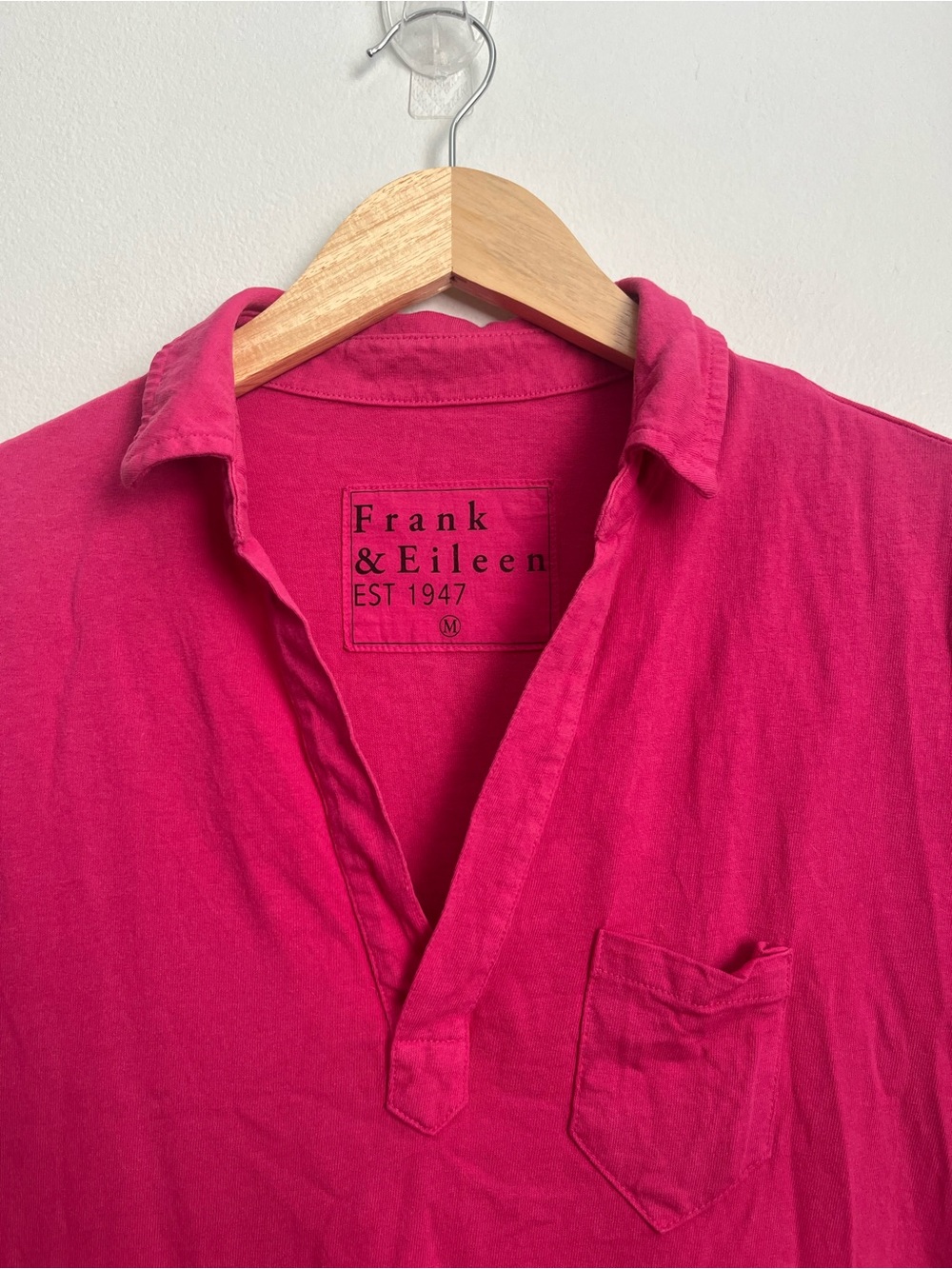 Frank & Eileen Lauren Polo Dress Heritage Jersey Hot Pink Magenta - Picture 5 of 9